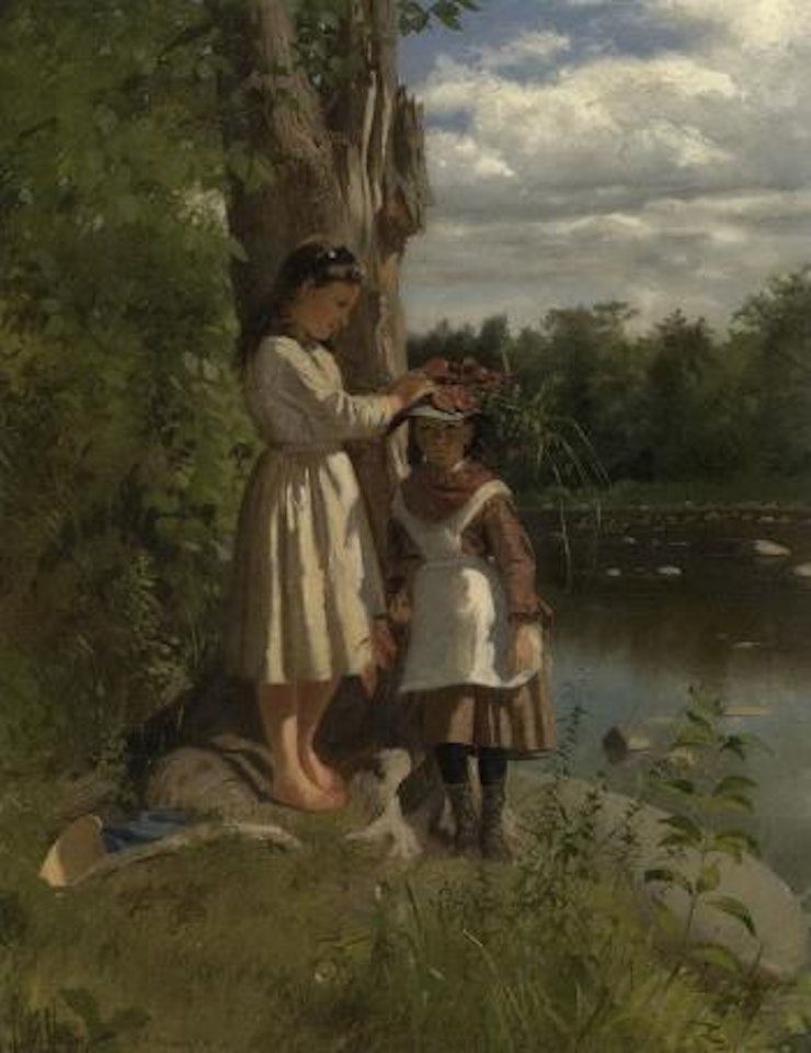 By the stream by John George Brown