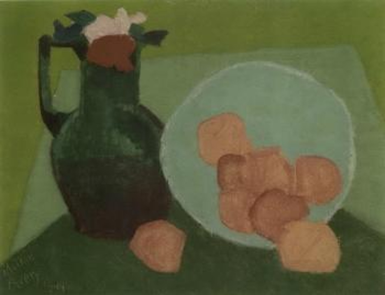 Green pitcher by Milton Avery