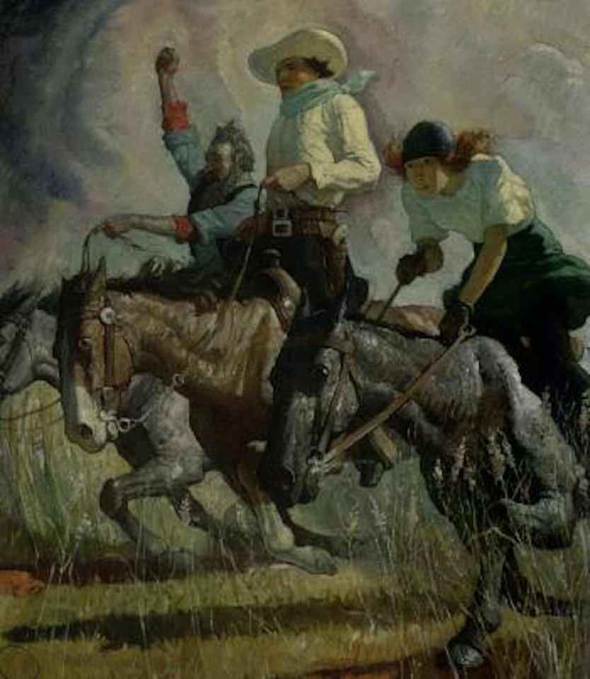 Next to me was a girl who looked about eighteen by Newell Convers Wyeth