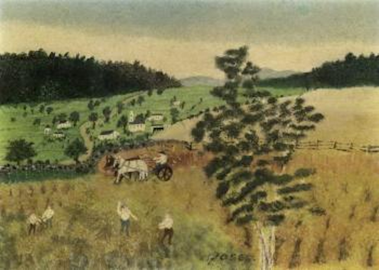 July harvest time by Grandma Moses