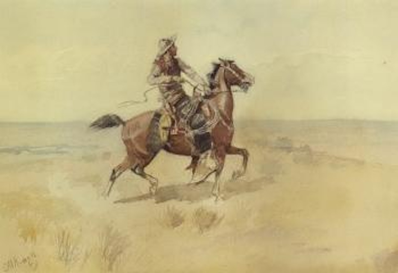 Cowboy on the range by Charles M Russell
