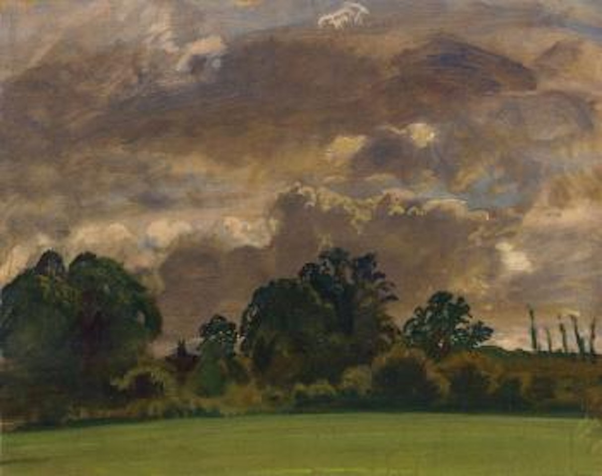 Suffolk landscape by Alfred James Munnings