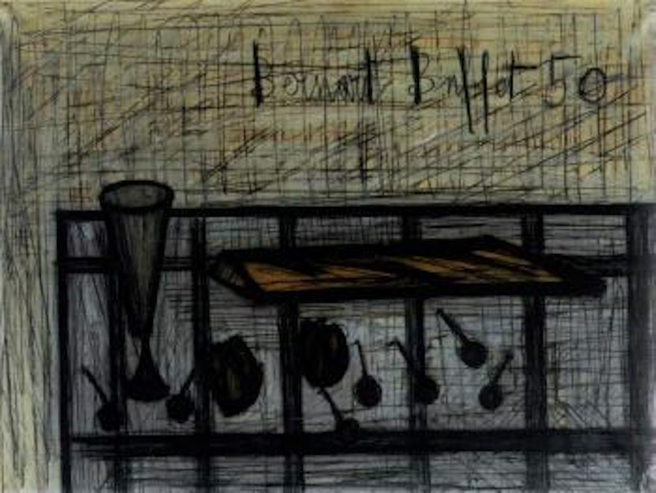 Table dressee by Bernard Buffet
