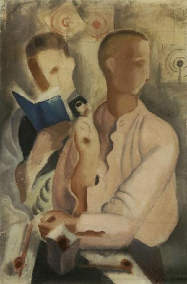 Georges Limbour et Roland Tual by André Masson