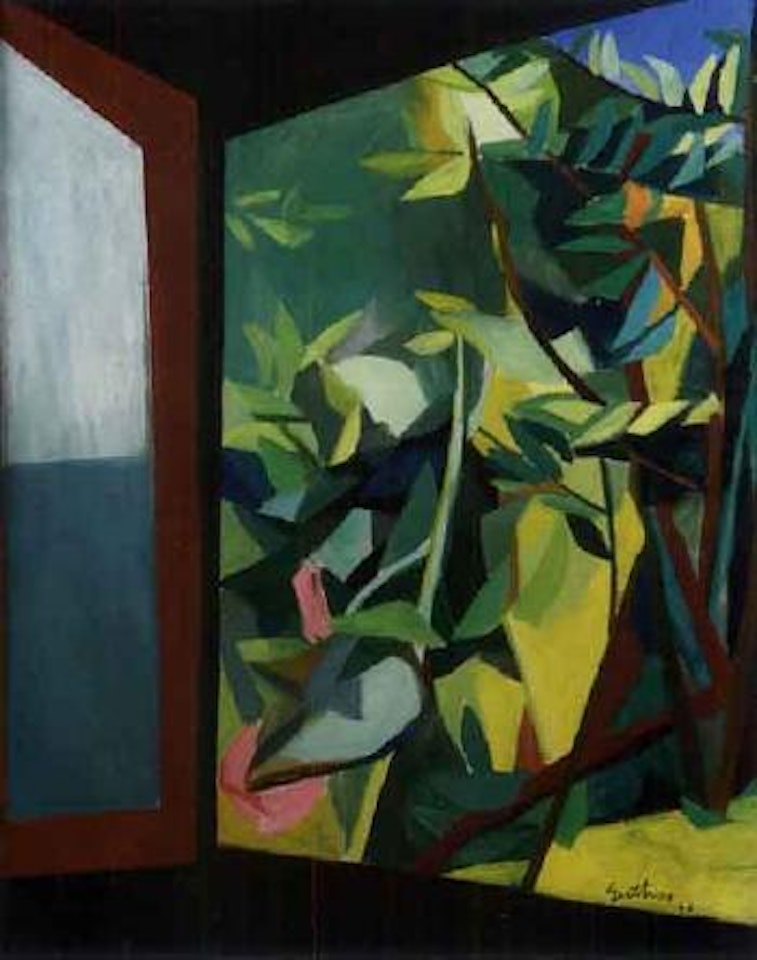 Window overseeing green by Renato Guttuso