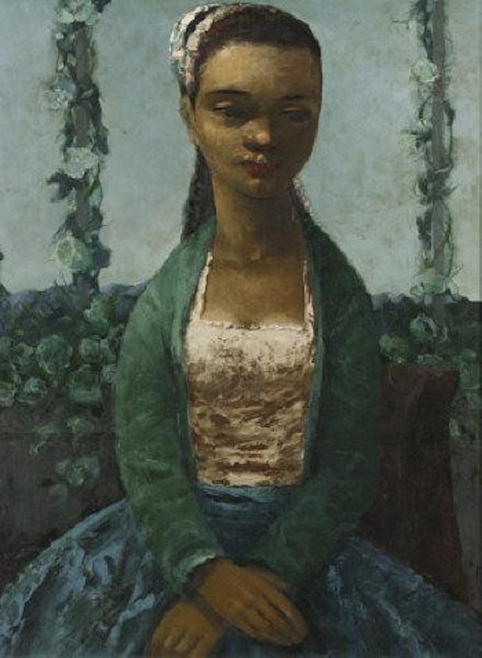 Seated girl by Daniel O'Neill