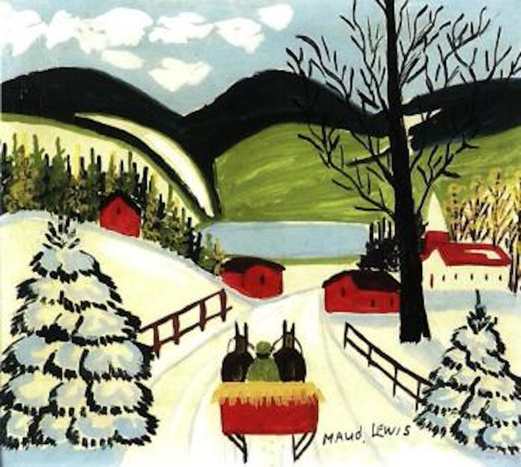 Winter sleigh ride by Maud Lewis