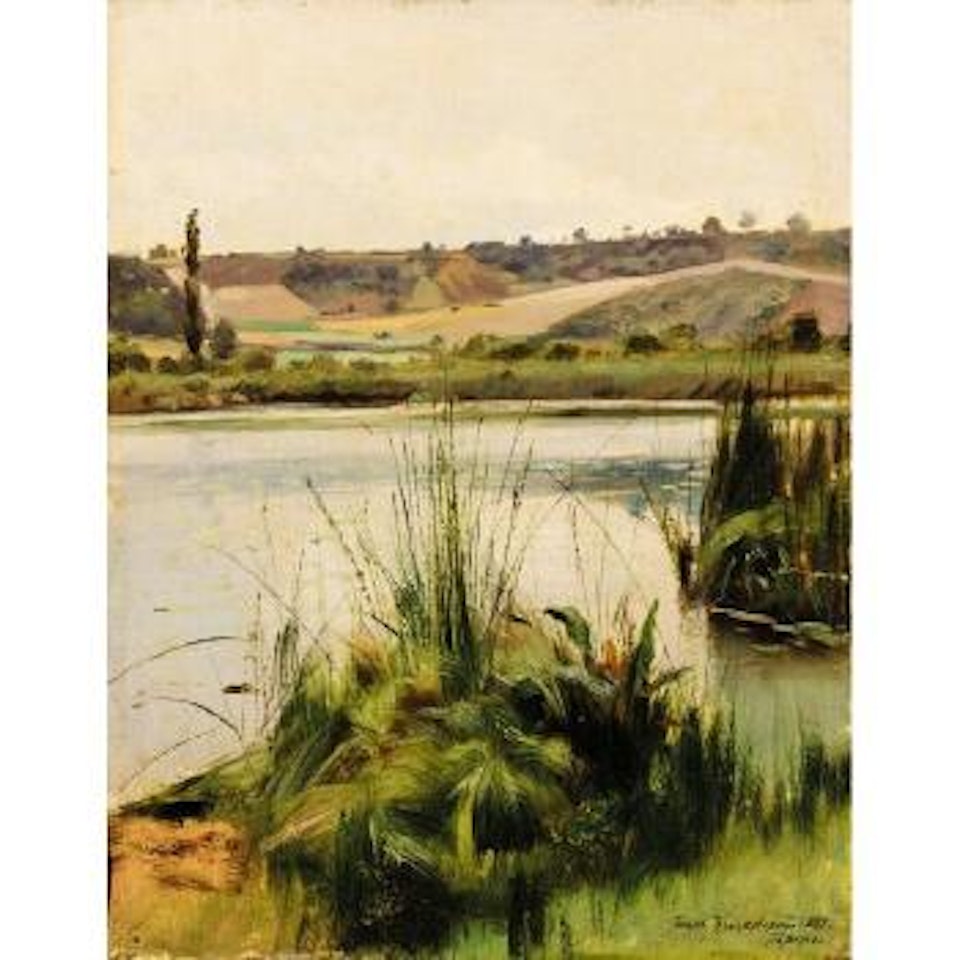 Reeds by the river by Jossif Kratschowski