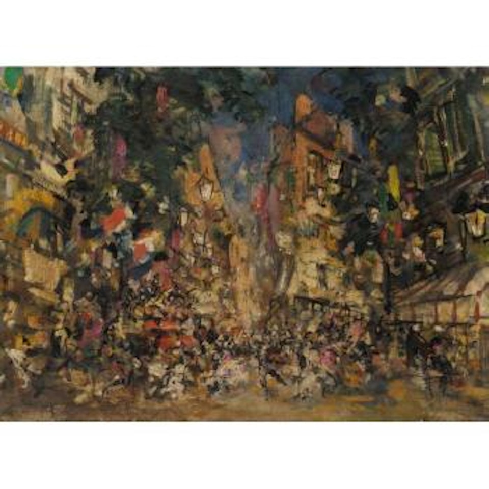 Parisian night life by Konstantin Alekseevich Korovin