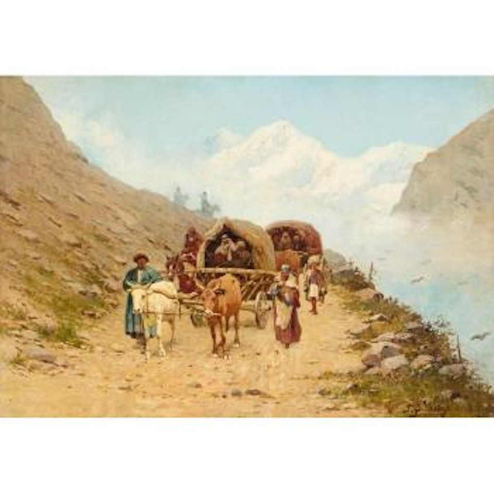 Caucasian caravan by Richard Karlovich Zommer