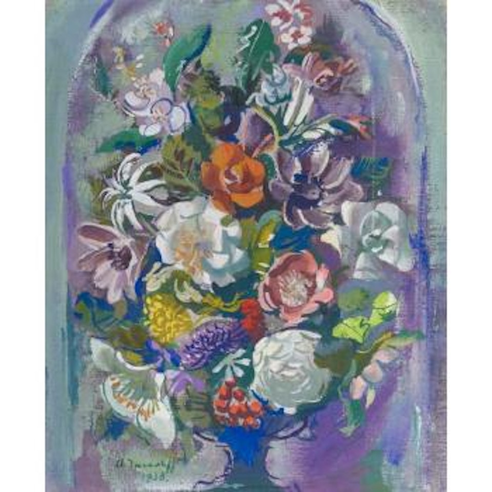 Flowers in a vase by Alexander Evgenievich Yakovlev
