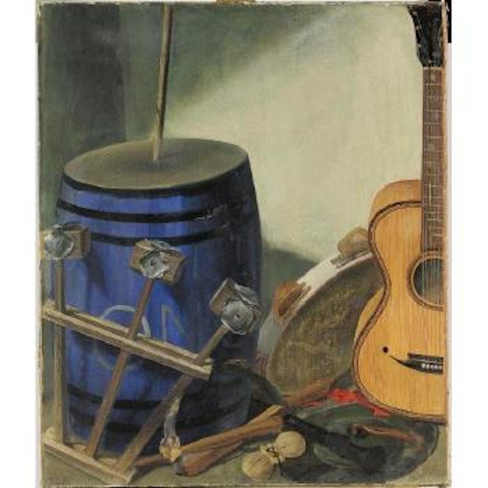 Still life with musical instruments by Alexander Evgenievich Yakovlev