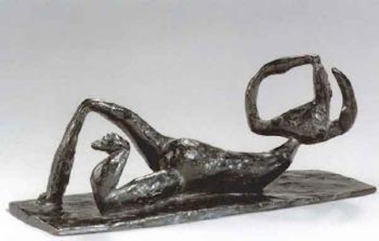 Reclining girl with arms raised by Henri Laurens