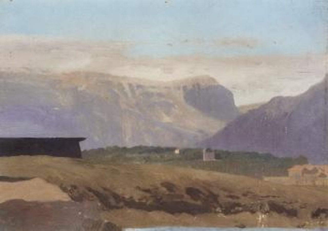 Village dans une vallee by Jean Léon Gérome