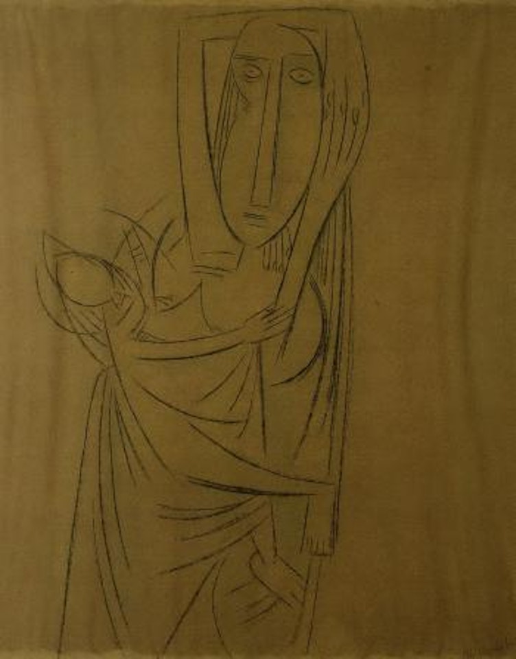 Mère et enfant by Wifredo Lam