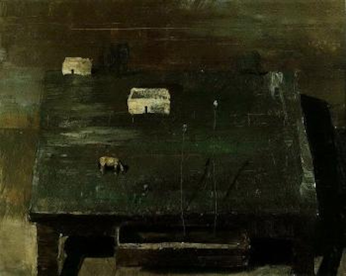 Field with horse on the table by Ignacio Iturria