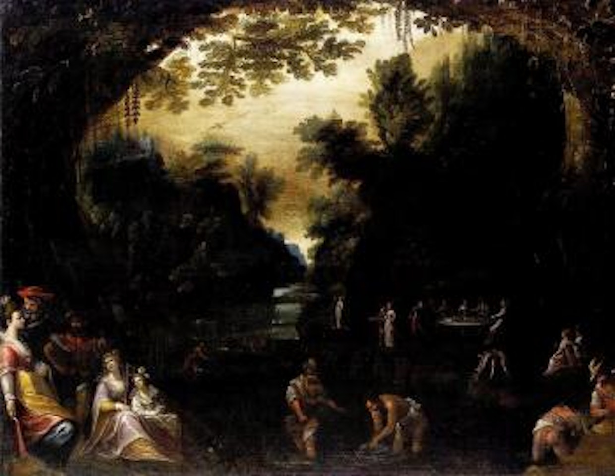Rural scene by Flemish School