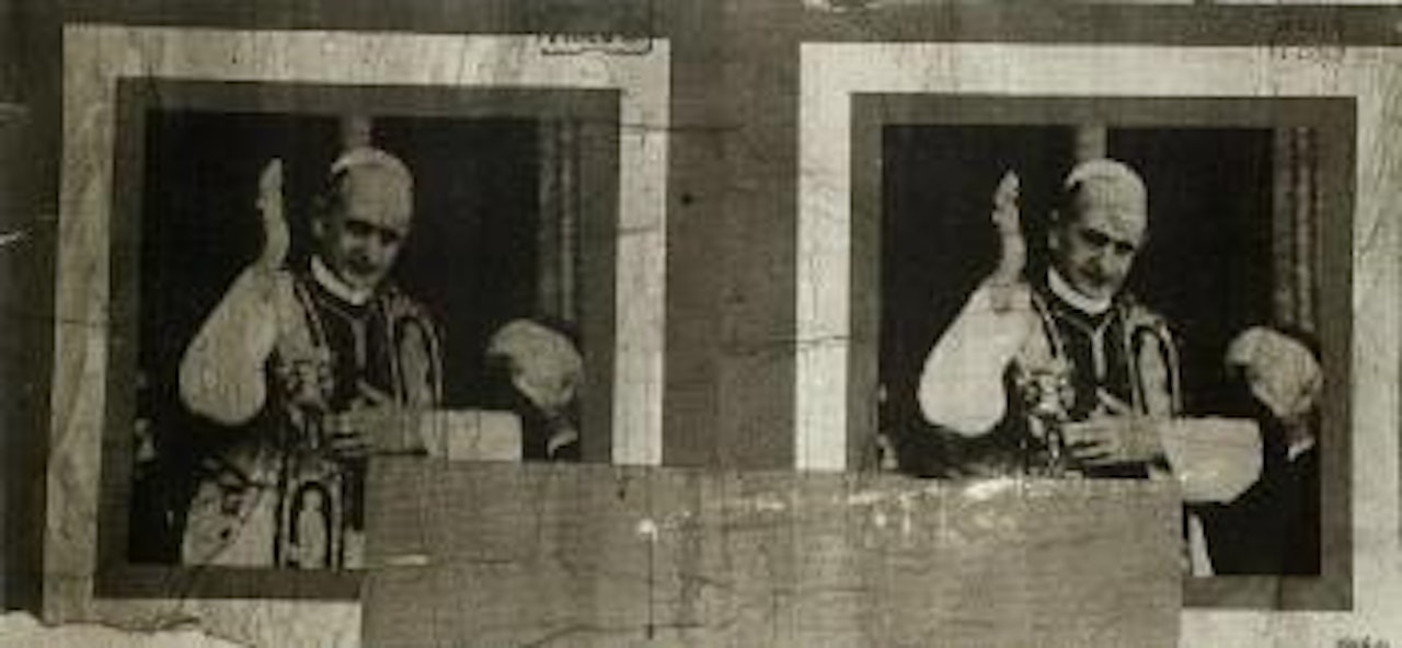Pope by Mimmo Rotella