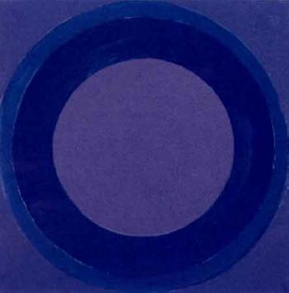 Purple and blue collage by Terry Frost