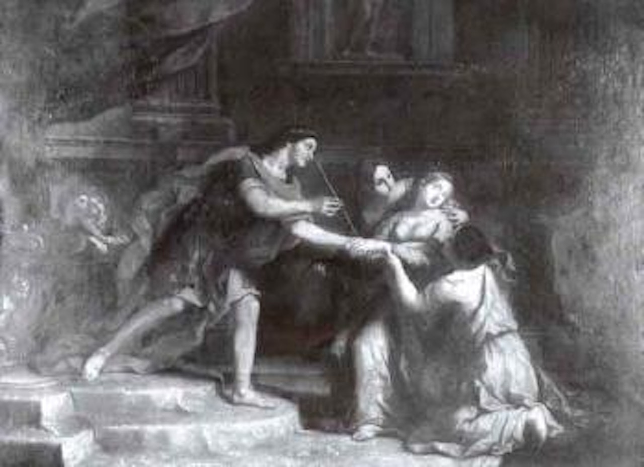 Esther before King Ahasuerus by Italian School
