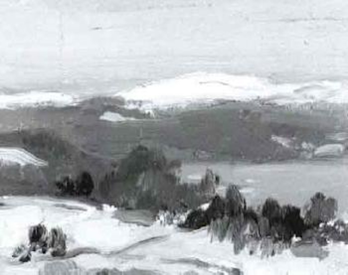 Snowy peaks by Gifford Beal