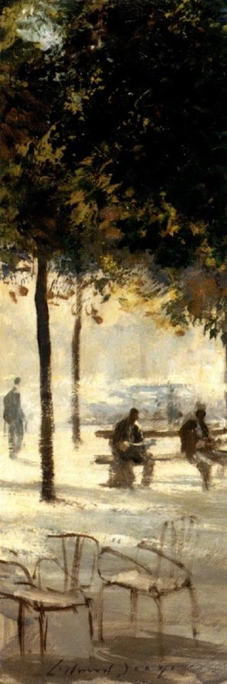 Stall in the Champs Elysees by Edward Seago
