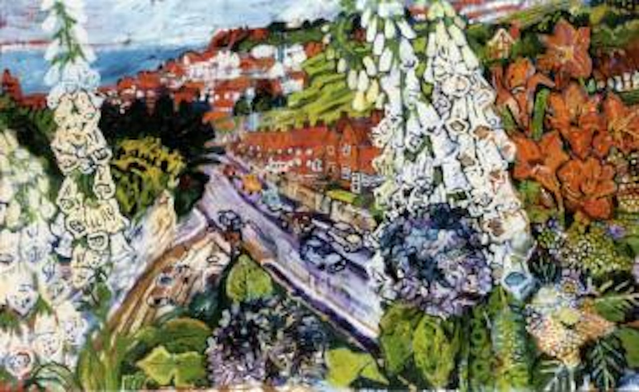 Artist's back garden by John Bratby