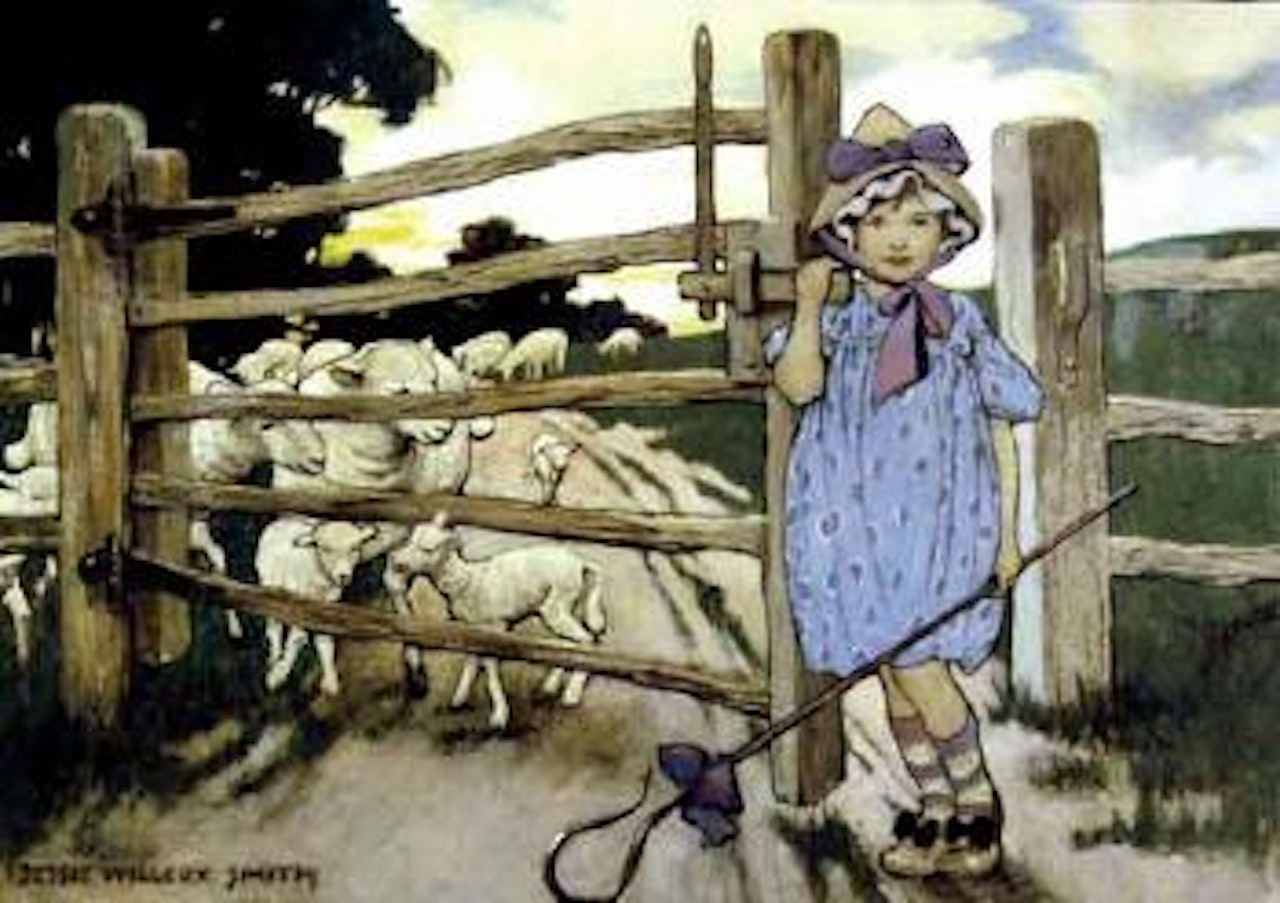 Little Bo Peep has lost her sheep by Jessie Willcox Smith