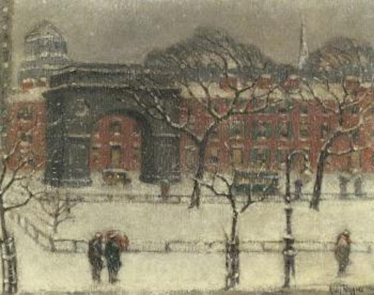 Winter in Washington Square by Guy Carleton Wiggins