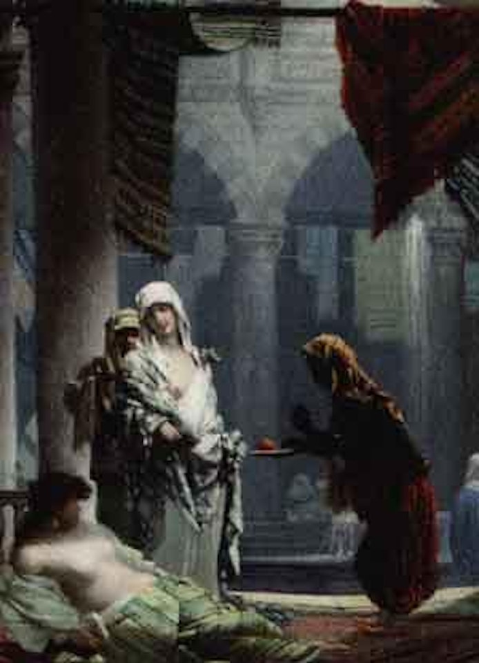 Harem interior by Rudolf Ernst