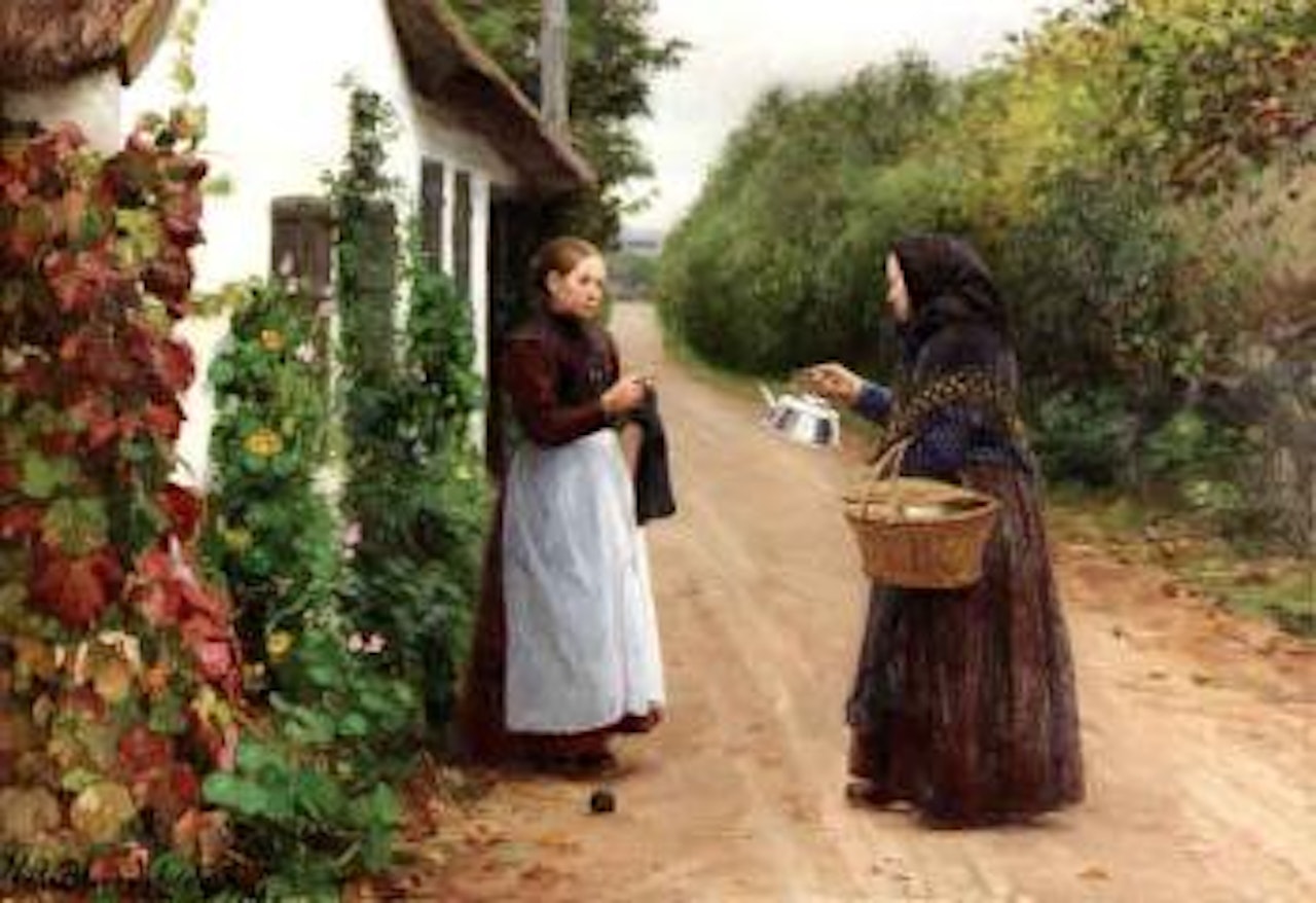 Would you like a little coffee? by Hans Andersen Brendekilde