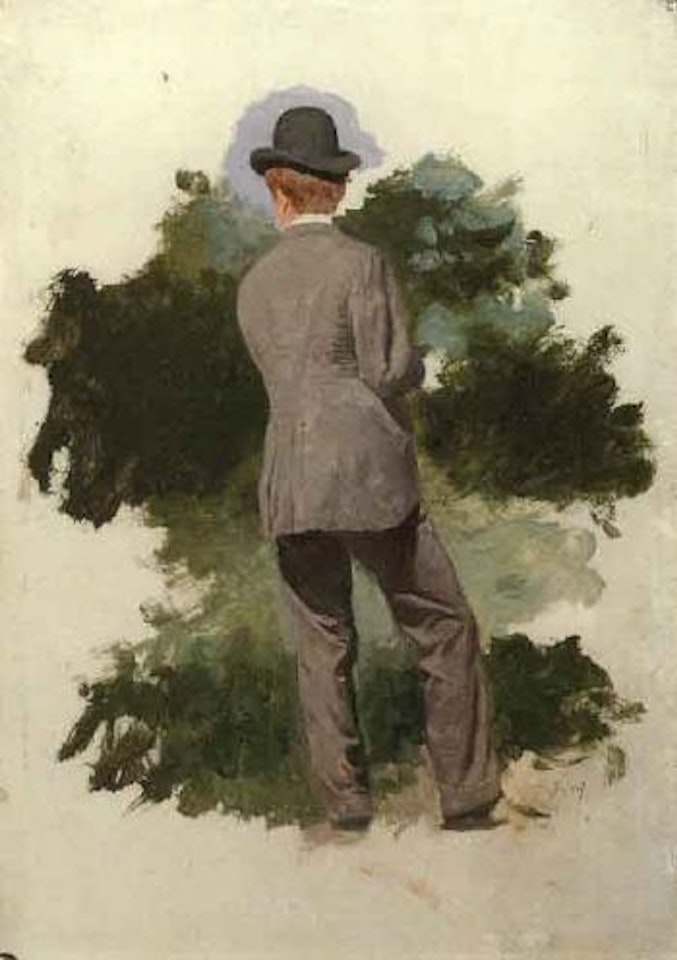 Painter Rossano creating by Giuseppe de Nittis