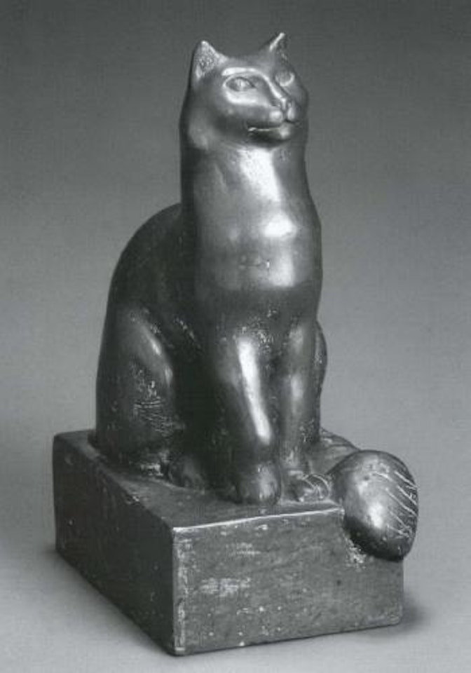 Seated cat by William Zorach