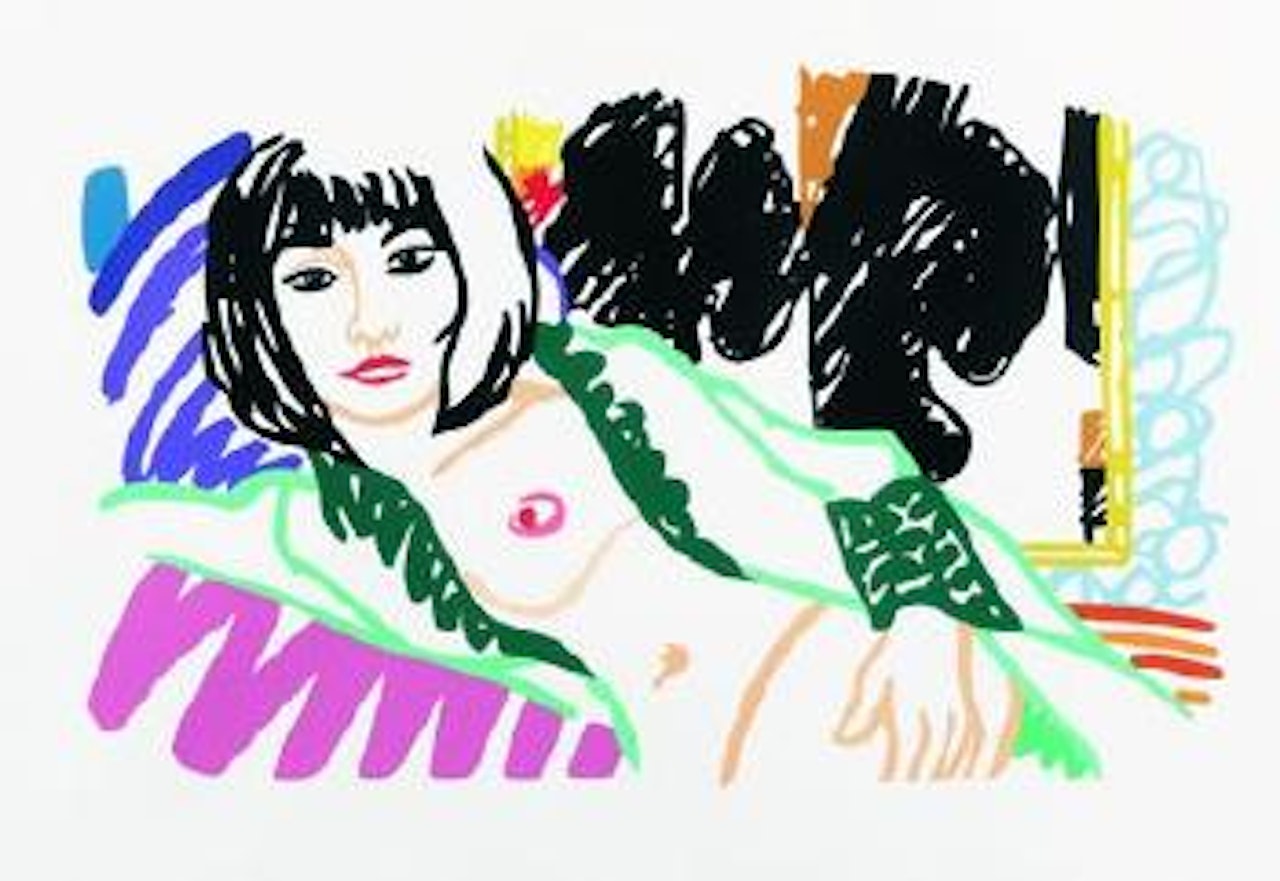 Monica with Robert Motherwell by Tom Wesselmann