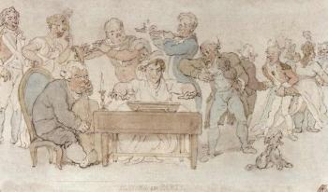 Playing in parts by Thomas Rowlandson