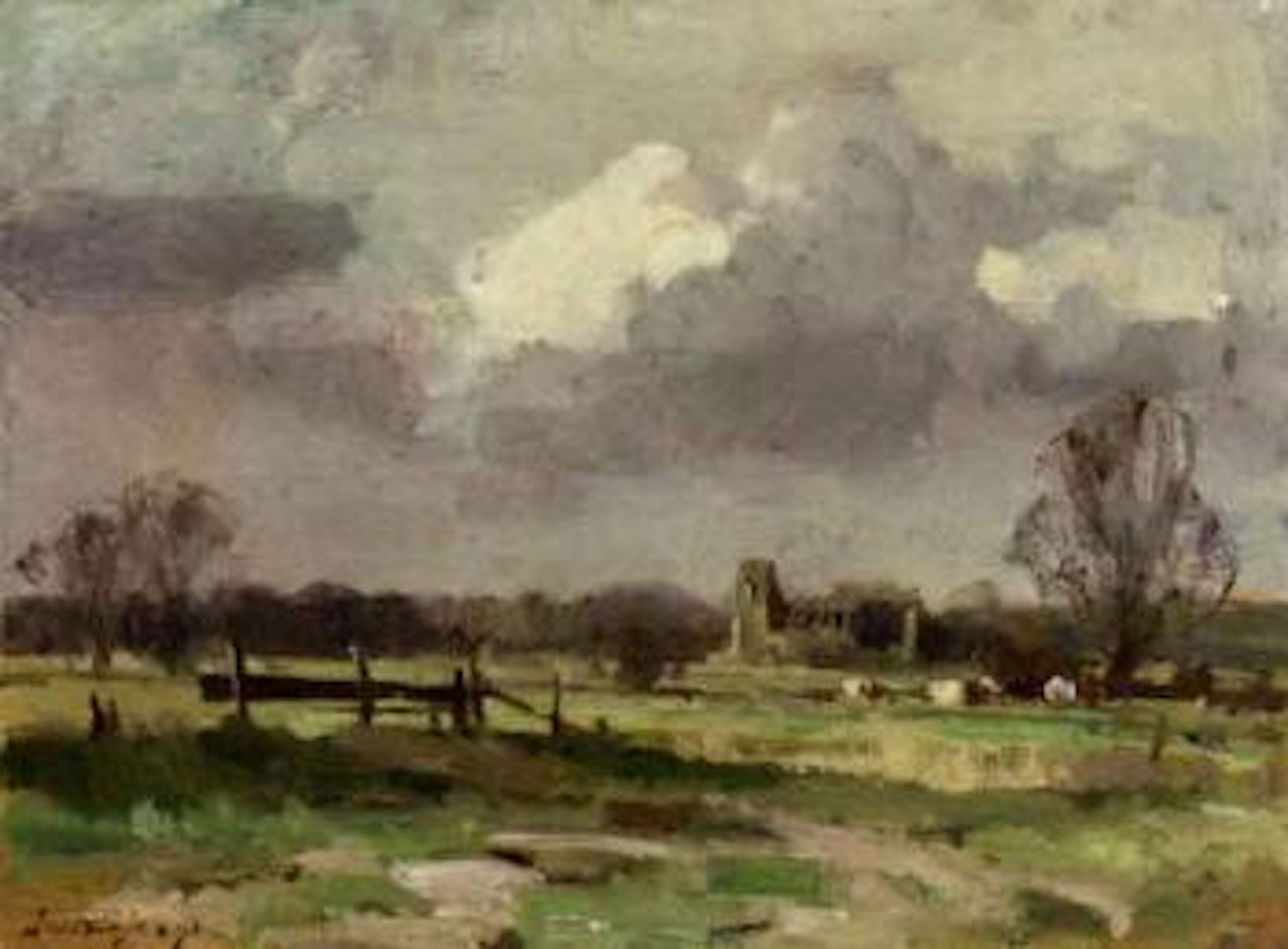 Ruins of Babingley church, King's Lynn, Norfolk by Edward Seago