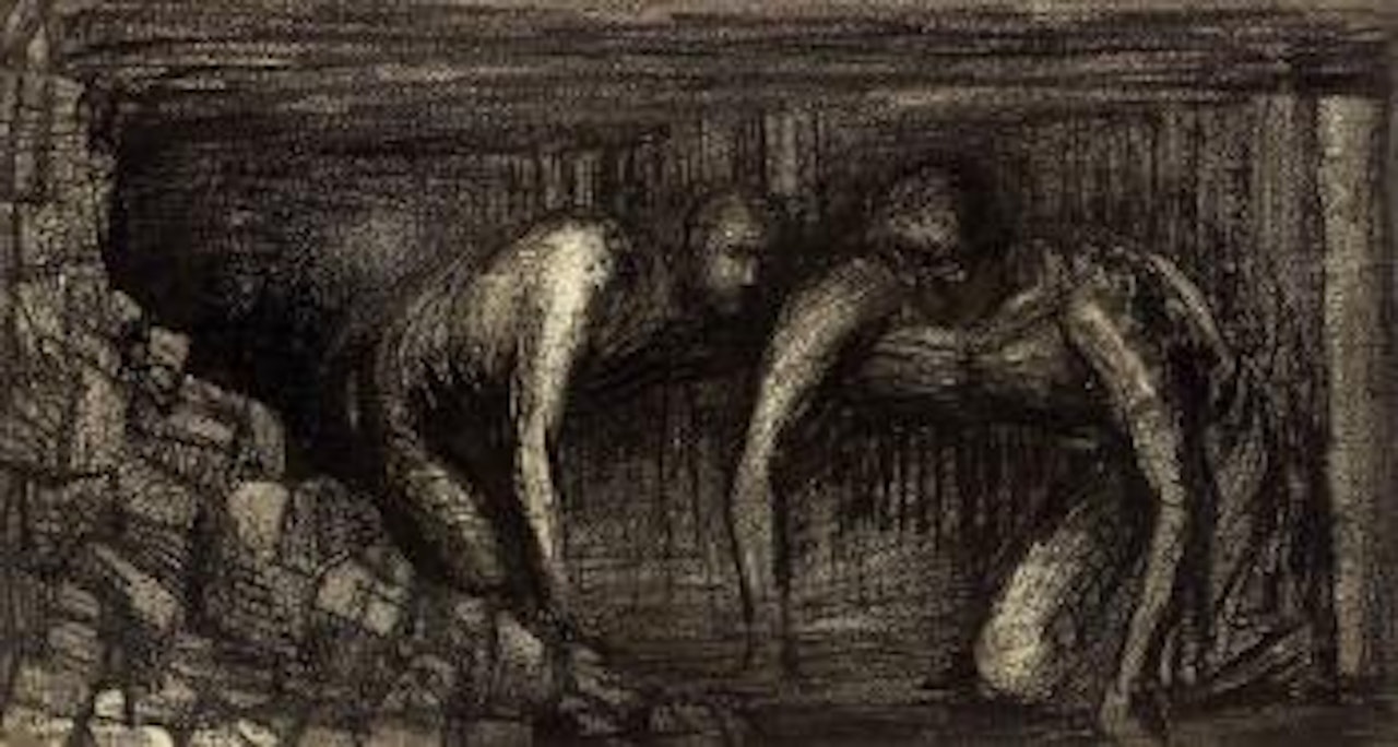 Coalminers by Henry Moore