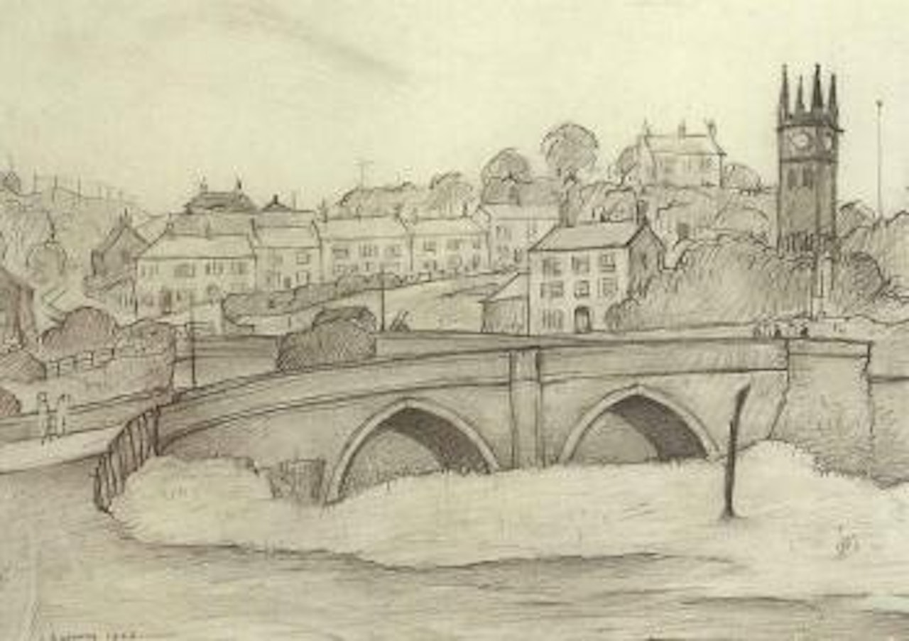 Bridge, Ringley by Laurence Stephen Lowry