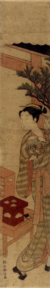 Osen at her tea stall by Suzuki Harunobu