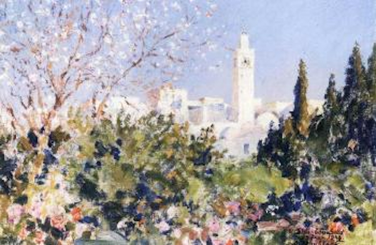 Minaret a Sidi-Bou-Said by Alexandre Roubtzoff