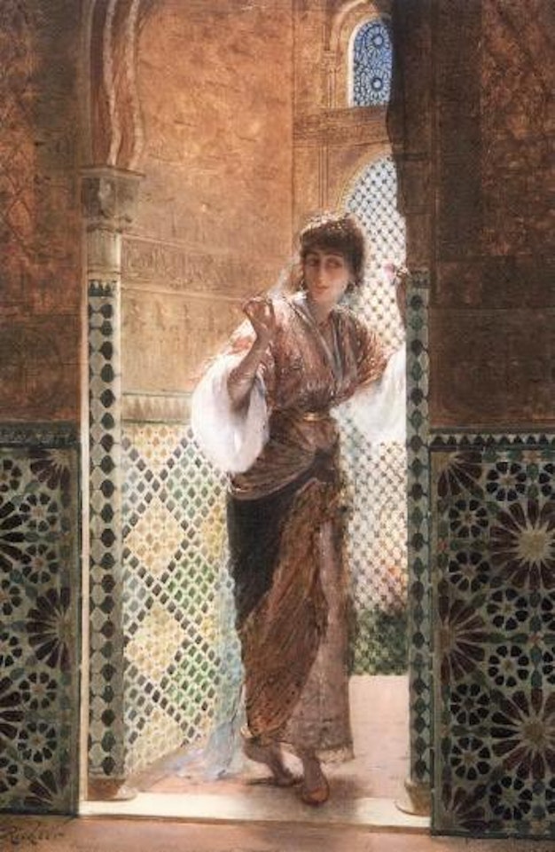 Orientale a la rose by Edouard Frederic W. Richter