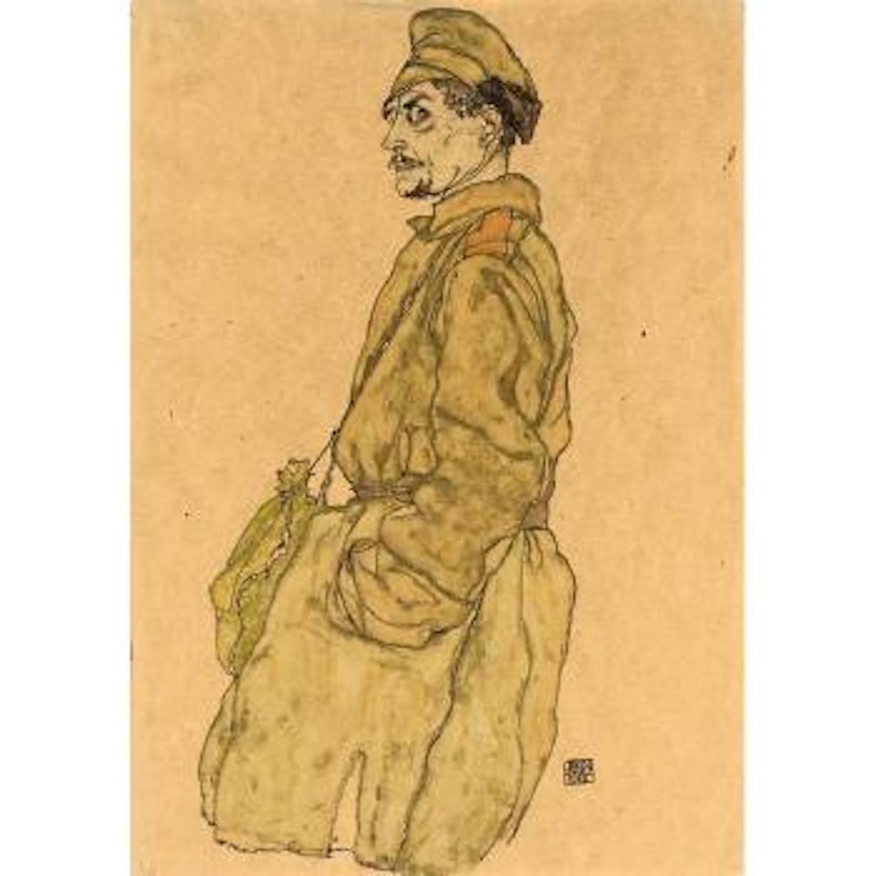 Russian prisoner of war by Egon Schiele