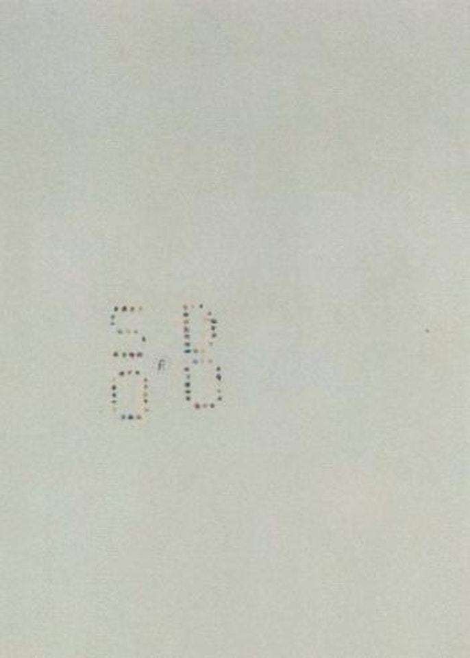 Dumb blind deaf cripple by Alighiero Boetti