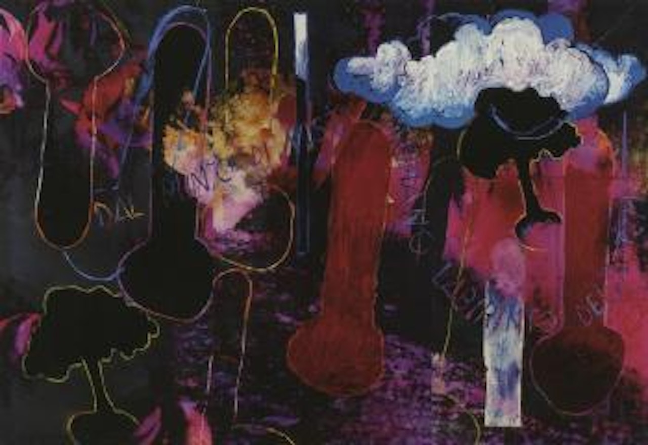 Totem maze from Freud's point of view by Mario Schifano