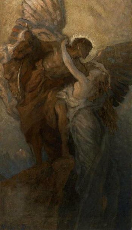 Study for day and the dawnstar by Herbert James Draper