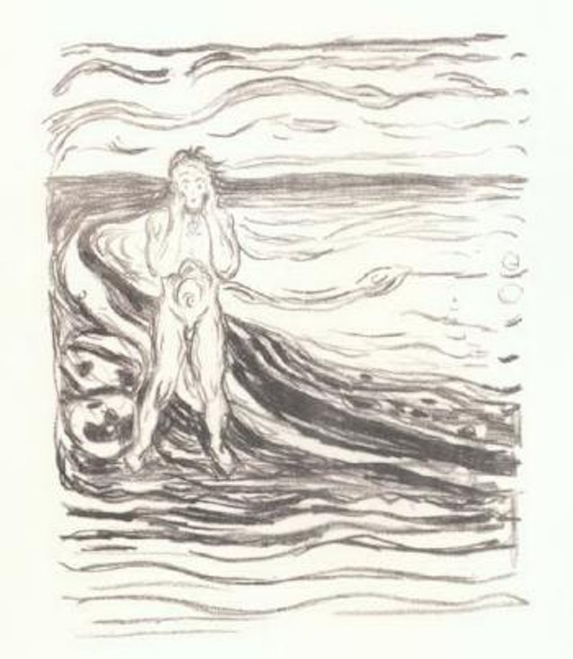 Alfa's despair by Edvard Munch