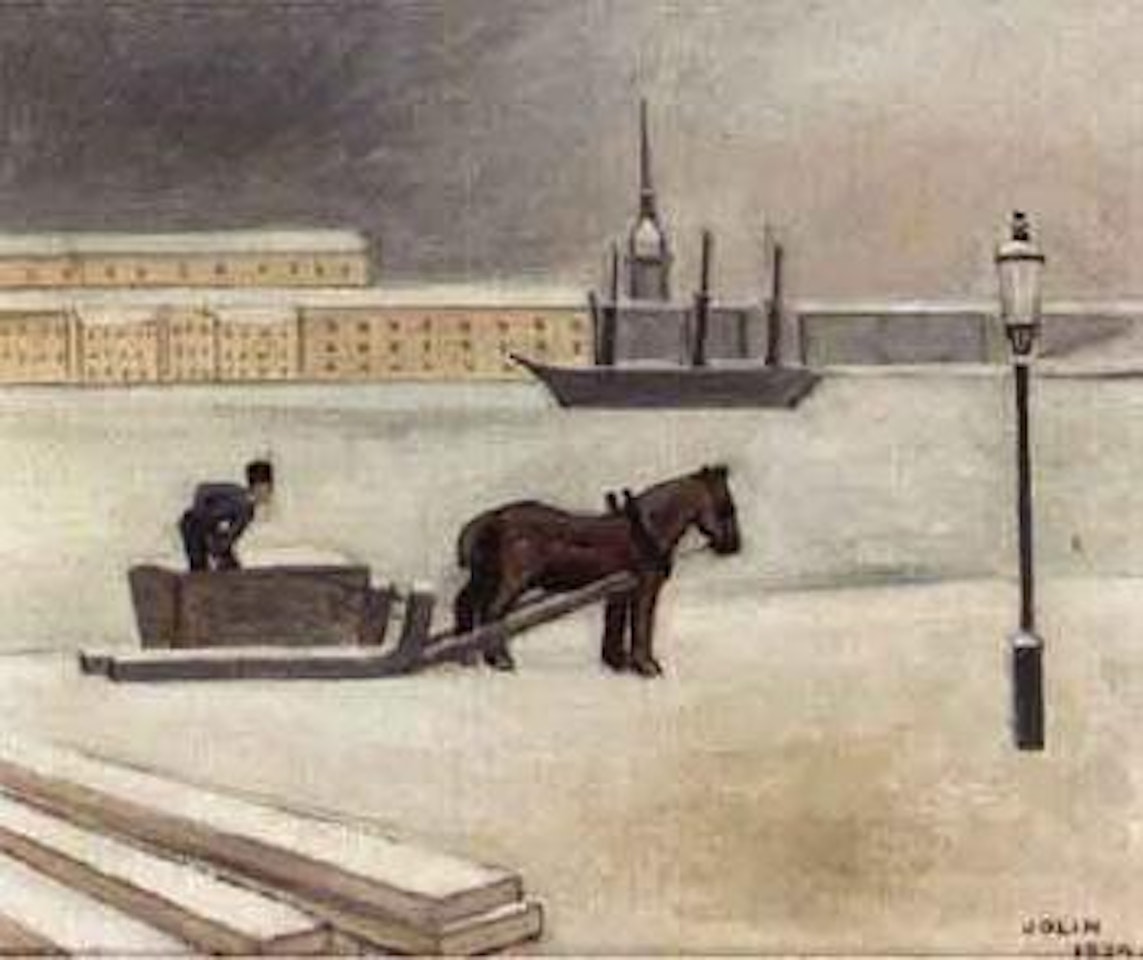 Cart full of snow by Einar Jolin