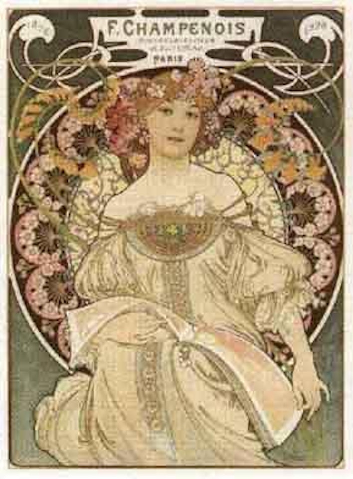 F. Champenois imprime by Alphonse Mucha