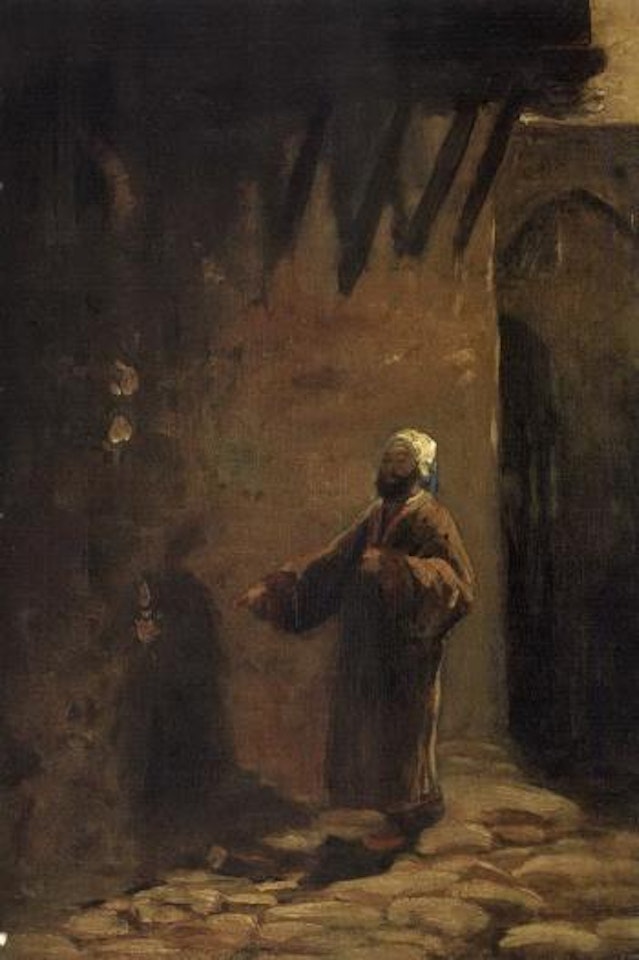 A Turk in a narrow lane by Carl Spitzweg