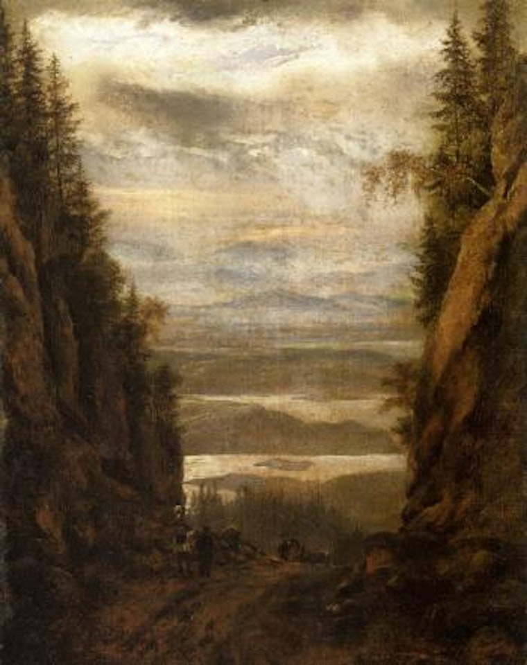 View from Krokkleiva, Norway by Johan Christian Clausen Dahl